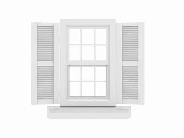 Closed window and shooters — Stock Photo, Image
