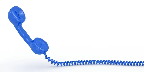 Telefon mottagare på vit isolerade bakgrund — Stockfoto