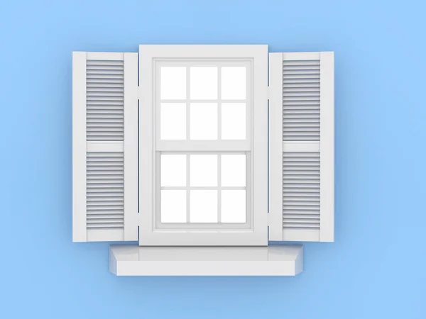 閉じた窓と視点のシューティング ゲーム — ストック写真