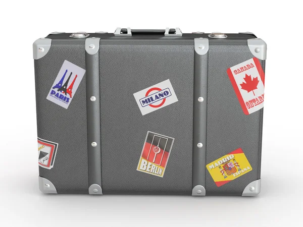 Leather suitcase — Stock Photo, Image