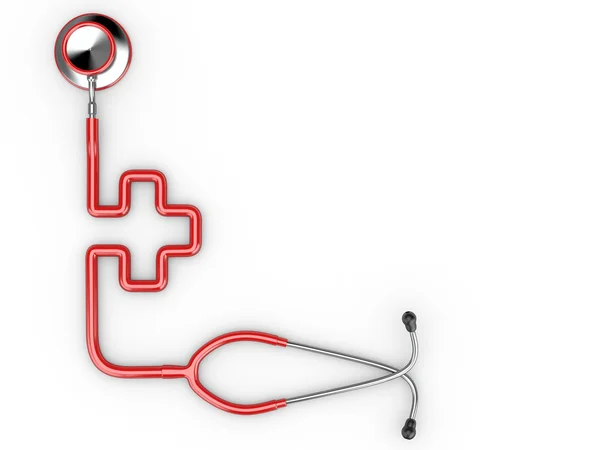 Stethoscoop als symbool van de geneeskunde. — Stockfoto