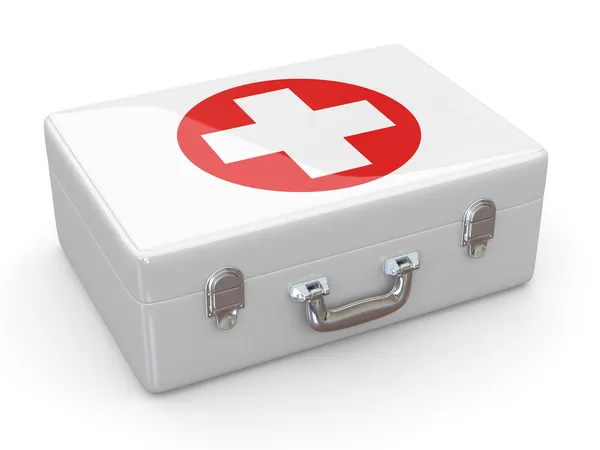 Primeros auxilios. Kit médico. 3d — Foto de Stock