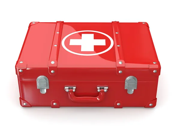 Primeros auxilios. Kit médico. 3d — Foto de Stock