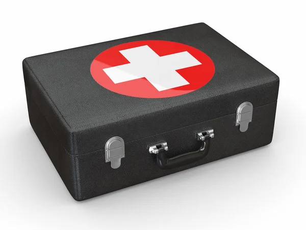 Primeros auxilios. Kit médico. 3d —  Fotos de Stock