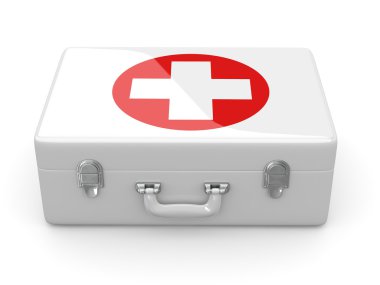 First aids. Medical Kit. 3d clipart