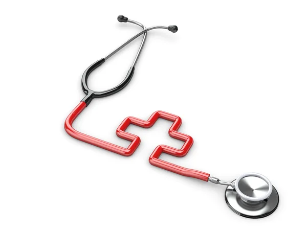 Stethoscoop als symbool van de geneeskunde — Stockfoto