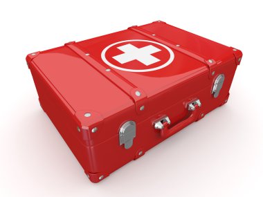 First aids. Medical Kit. 3d clipart