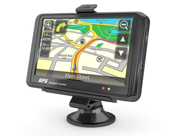 Navigationssystemet. GPS. 3D — Stockfoto