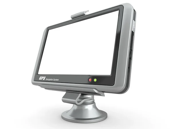 GPS met leeg scherm. 3D — Stockfoto
