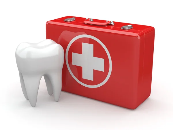 Стоматология. Зубы и медицинский набор . — стоковое фото