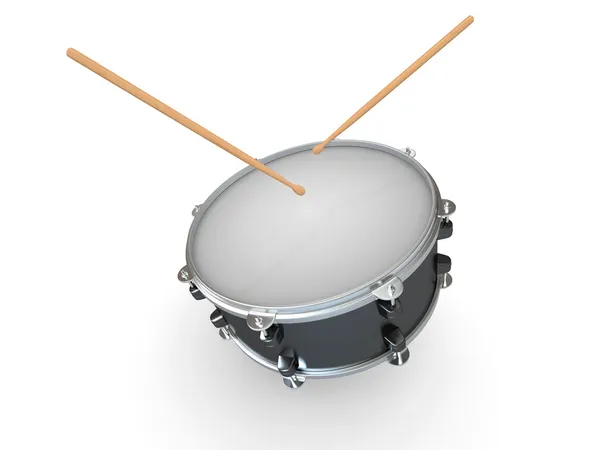 Drum and drumsticks — Stock Photo, Image