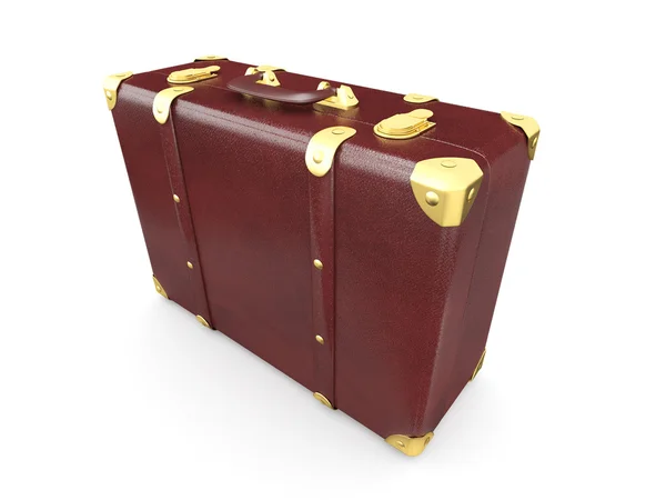 革のスーツケース — ストック写真