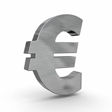 euro işareti. 3D