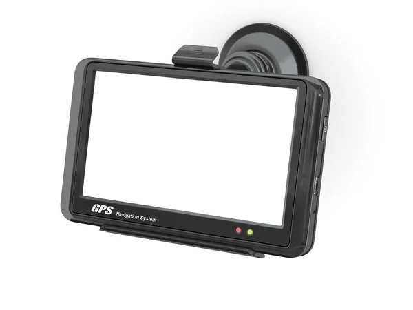 GPS s prázdnou obrazovkou. 3D — Stock fotografie