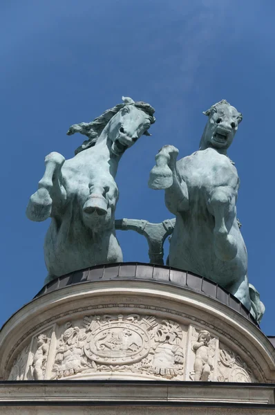 Plaza de los Héroes Budapest, Hungría — Foto de Stock