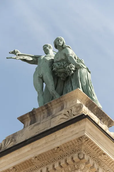Plaza de los Héroes Budapest, Hungría —  Fotos de Stock