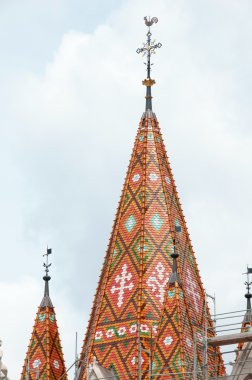 Matthias Church roof (Budapest, Hungary) clipart