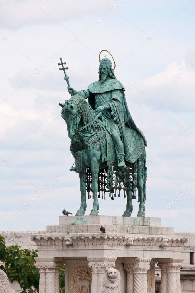 St. Stephen statue in Budapest