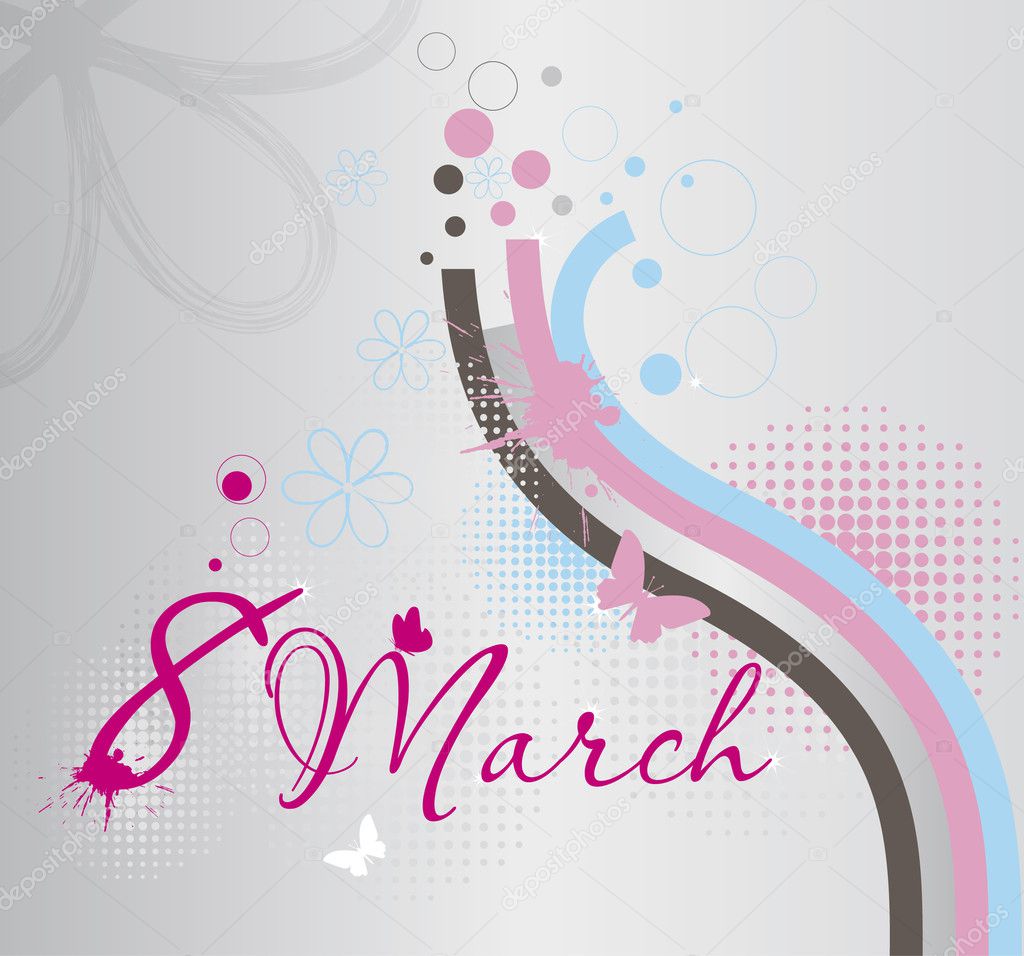 Background card for 8 march