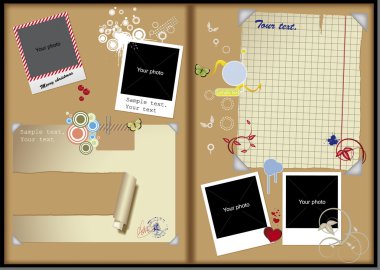 Framework album book clipart