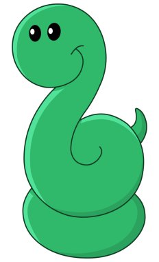 Baby snake clipart