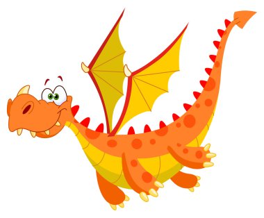 Flying dragon clipart