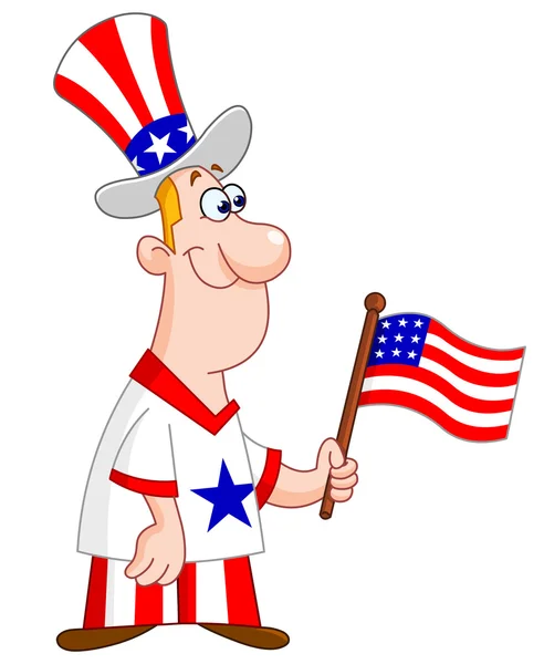 Homme patriotique — Image vectorielle