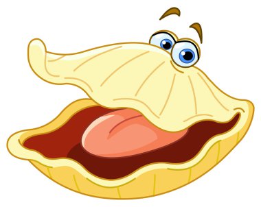 Oyster cartoon clipart