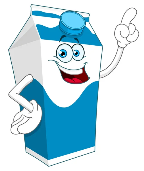 Caja de leche — Vector de stock