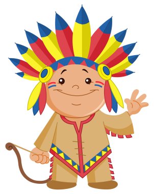 Indian kid clipart