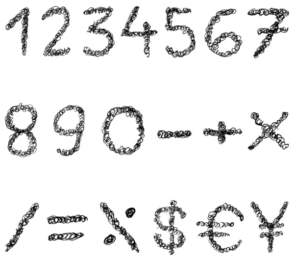 Σκαρίφημα αριθμούς — Διανυσματικό Αρχείο