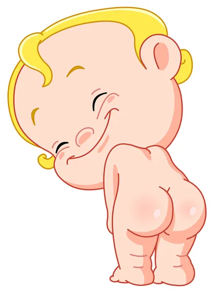 宝宝的屁股 — 图库矢量图片