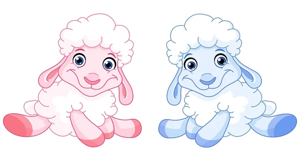Bebé oveja — Vector de stock