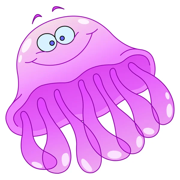 Мультфільм медузи — стоковий вектор