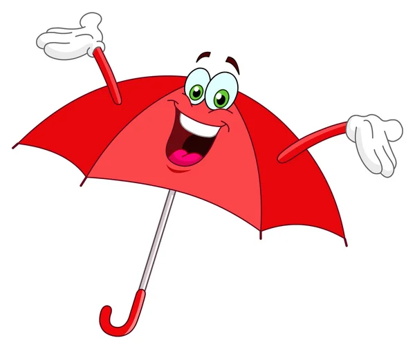 Paraguas de dibujos animados — Vector de stock