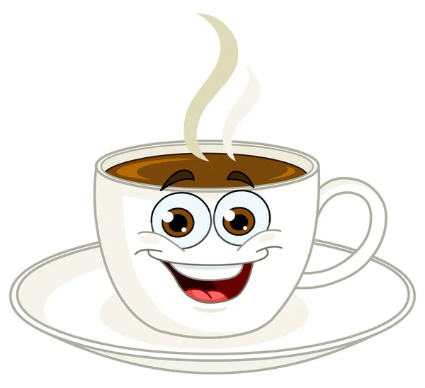 Kaffe cup cartoon — Stock vektor