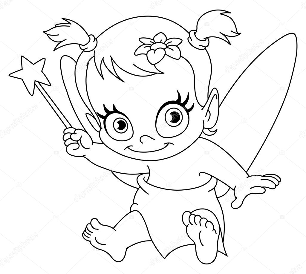 baby fairy clip art