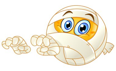 Mummy emoticon clipart