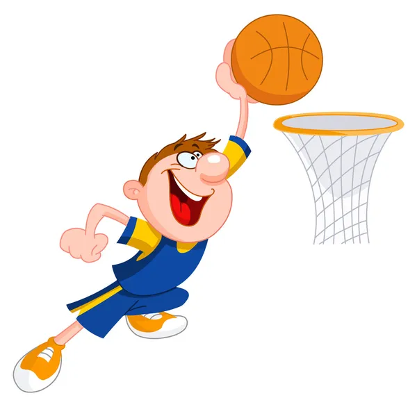 Basketbal kid — Stockvector
