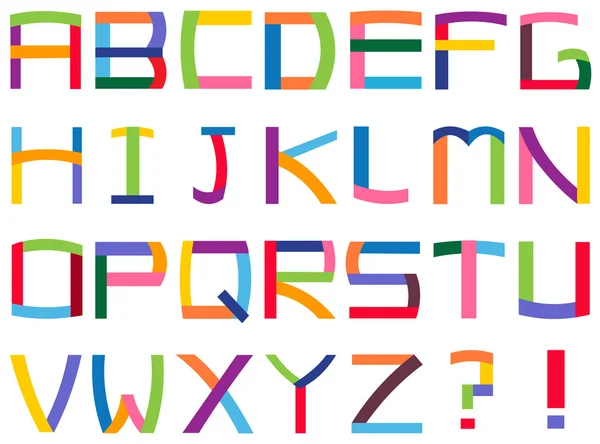 Alfabeto colorido — Vetor de Stock