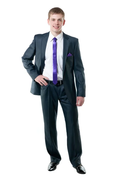 スーツを着た青年実業家 — ストック写真
