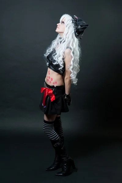 Dívka v šatech cosplay — Stock fotografie