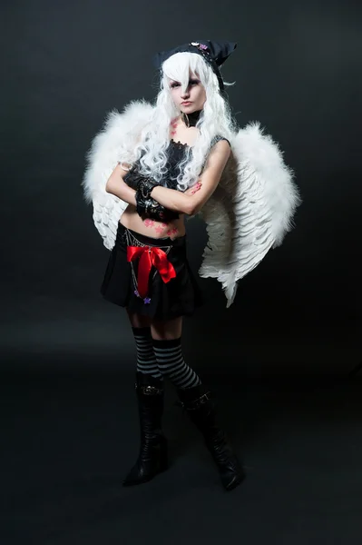 天使の翼の少女 — ストック写真
