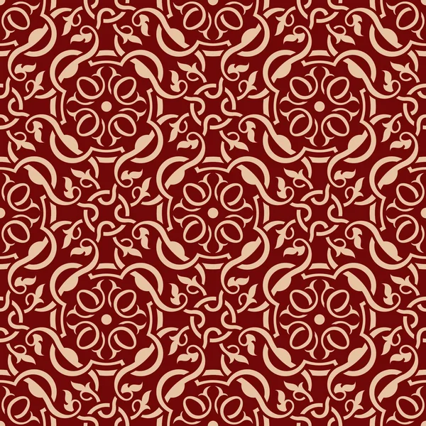 Rouge motif de papier peint sans couture — Image vectorielle