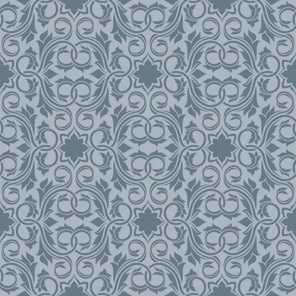 灰色のシームレスな壁紙パターン — ストックベクタ