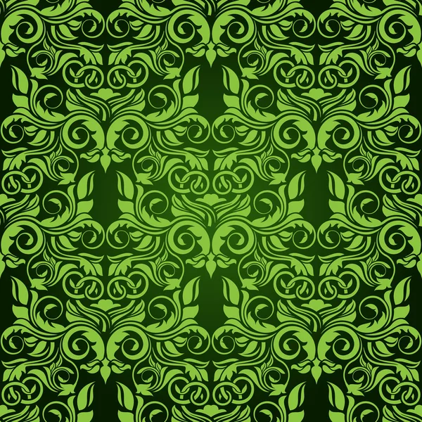 Zelená bezešvé tapety vzor — Stockový vektor