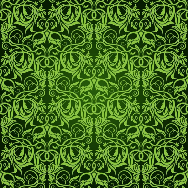 Зеленый бесшовный рисунок — стоковый вектор