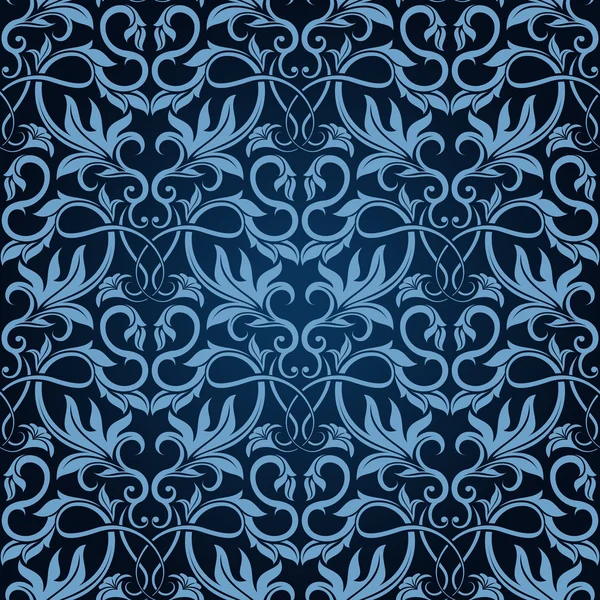 Modré bezešvé tapety vzor — Stockový vektor