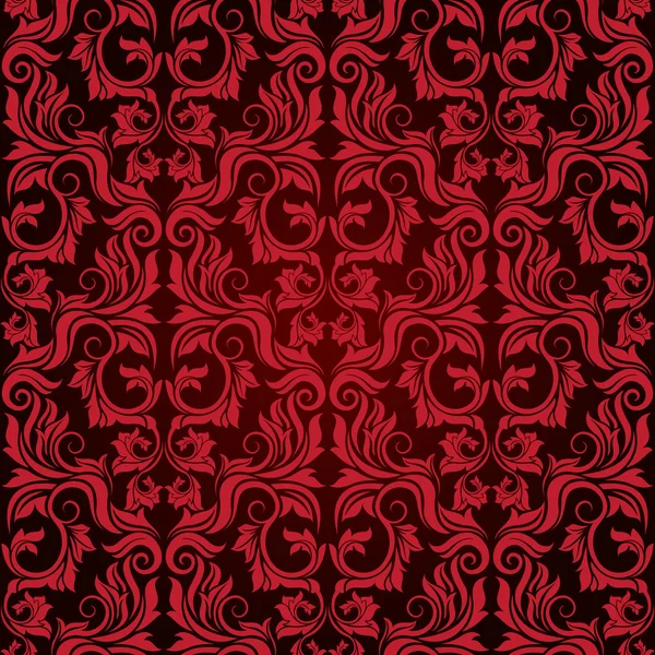 빨간 매끄러운 벽지 패턴 — 스톡 벡터