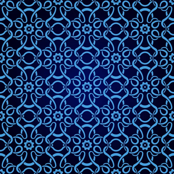 Bleu motif de papier peint sans couture — Image vectorielle